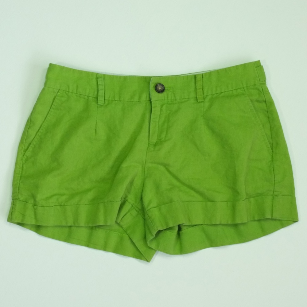Banana Republic Green Linen Shorts | Linen Shorts